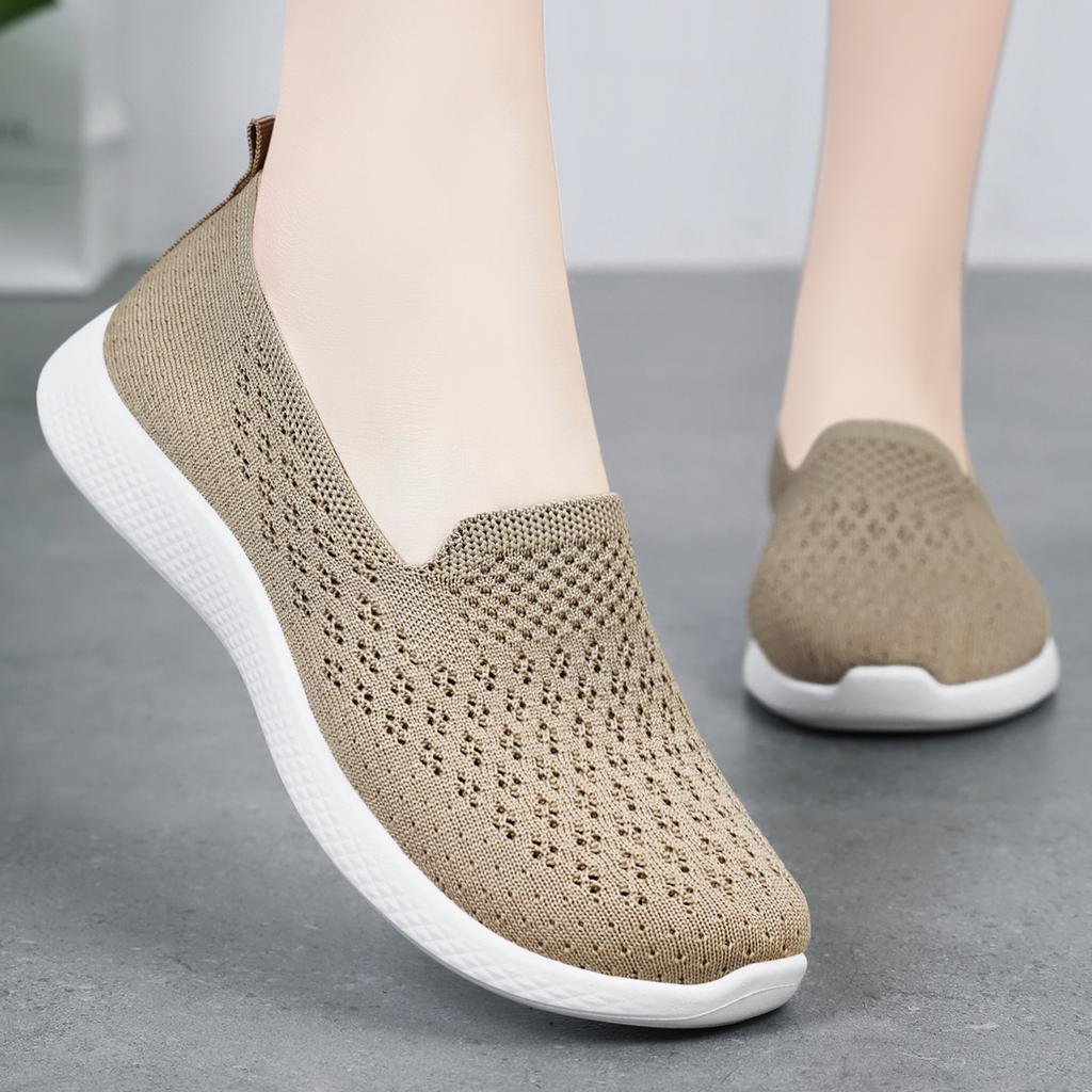 Shoes Women's Shoes Versatile Casual Shoes Summer Shallow Mouth Medium Flat Bottom Casual Single Shoes Cloth Shoes