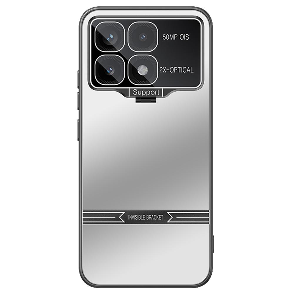 For Xiaomi Poco F6 Pro 5G/Redmi K70 5G/K70 Pro 5G Case Kickstand PC+TPU Matte Phone Cover with Lens Film