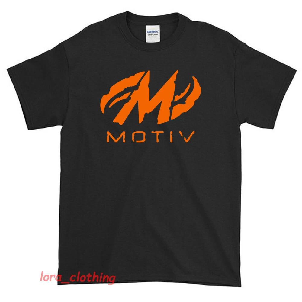 Новый боулинговый шар Motiv Спортивный логотип Американская смешная футболка Размер США S -XXL