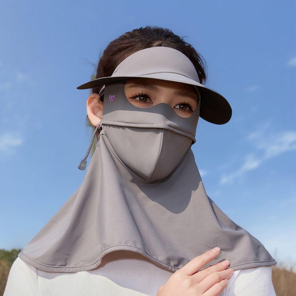 Маска из ледяного шелка с защитой от УФ-лучей, пылезащитная, вуаль для защиты от УФ-лучей, тонкая солнцезащитная маска для лица, унисекс