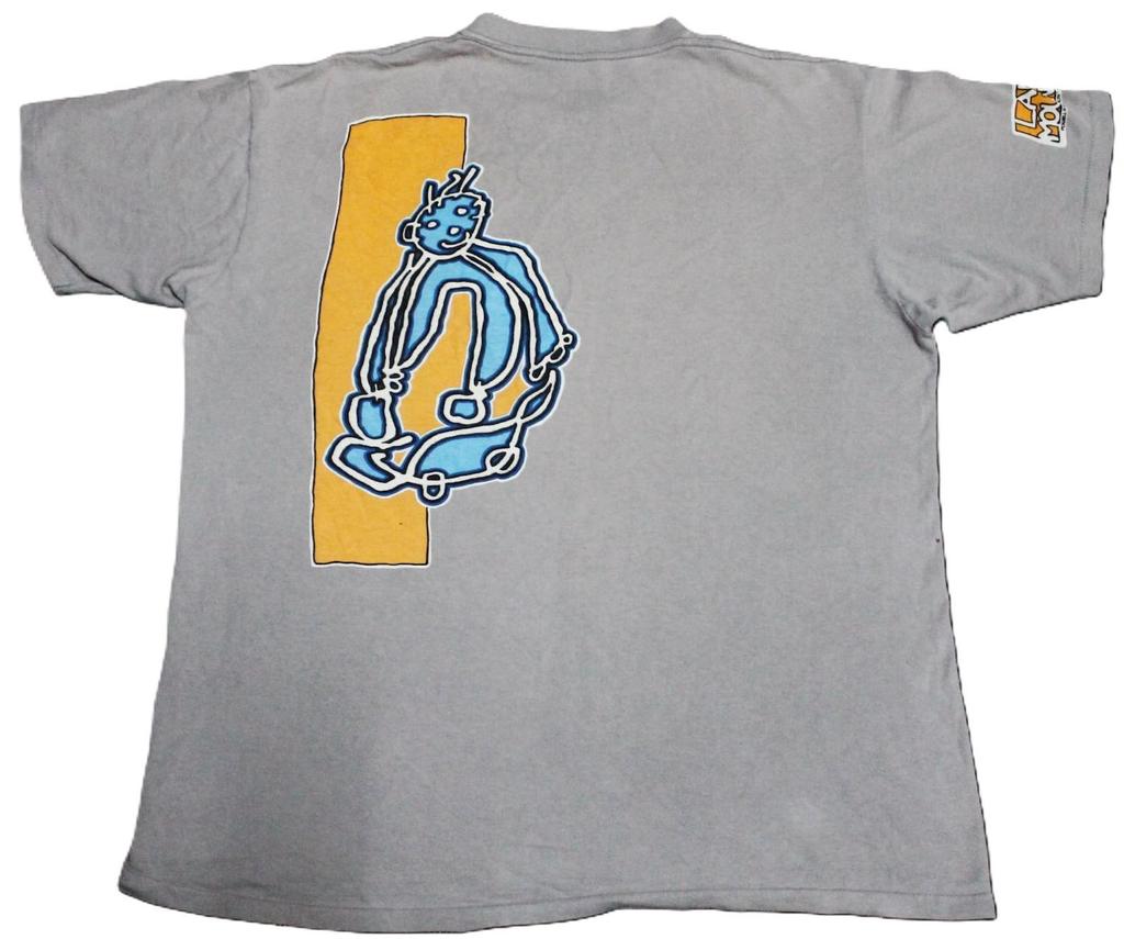 Vintage 1990 Powell Peralta Lance Mountain T Shirt Grey OG Bones Brigade Future Primitive Skate Tee XL