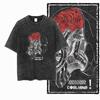 U5 100% Cotton Acid Washed Cool Streetwear Print Unisex T Shirt Big Size Cool Vintage Men Tshirt Cool Tee Shirt for Men