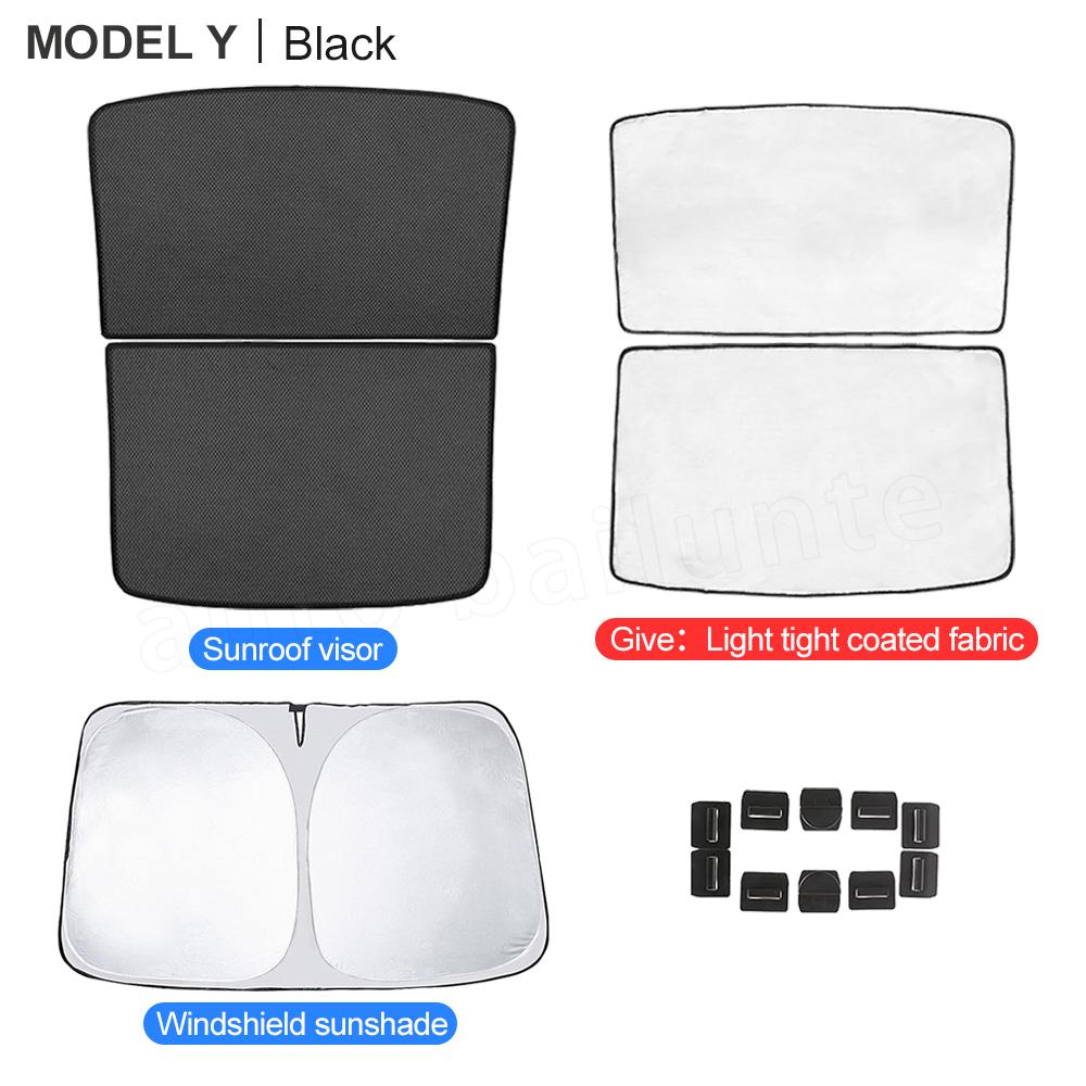 Для Tesla Model Y 2023 2022 Крыша Солнцезащитный козырек для люка Y Аксессуары Стеклянная крыша Солнцезащитный козырек Защита от солнца