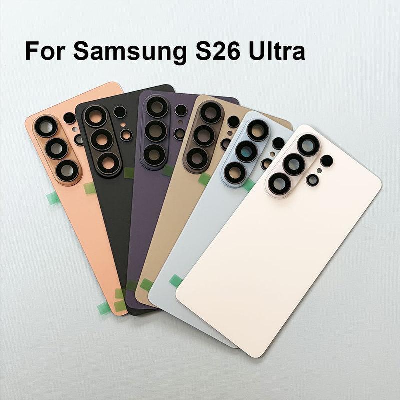 Back glass For Samsung Galaxy S26 Ultra S928 Battery Cover Rear Door Replacement for samsung s26 Ultra rear housing with Lens
