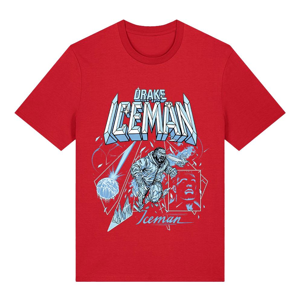 Iceman Comic T-Shirt 2026 Trending Tees Aesthetic Streetwear Unisex Cotton Tee Short Sleeve Tops Y2K
