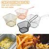 1pc Mini Stainless Steel Fry Baskets Chips Presentation Basket Strainer Food Basket Kitchen Tool Cooking French Fries Basket