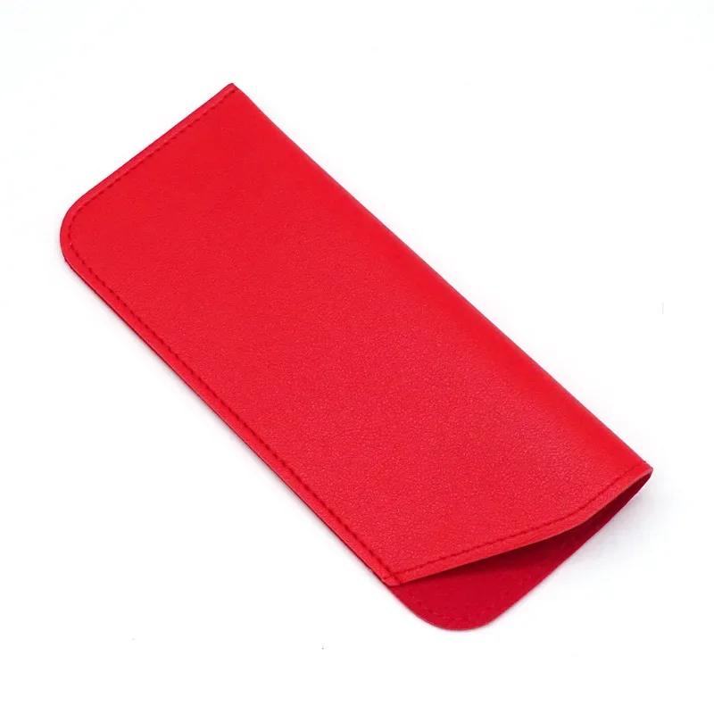 PU Leather Eye Glasses Sunglasses Case Convenient Eyewear Protector Box Protective Cover Case Solid Color Pouch Bag