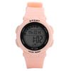 Fashionable Digital Watch Luminous Lights Waterproof Electronic Watches for Children9109 Pink