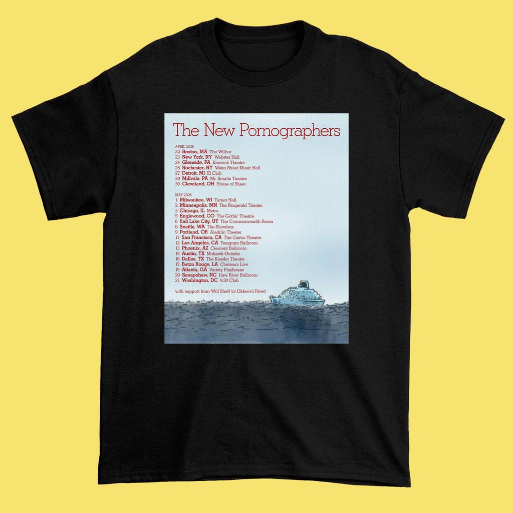 The New Pornographers Announce 2026 Tour Dates Shirt Full size CL436