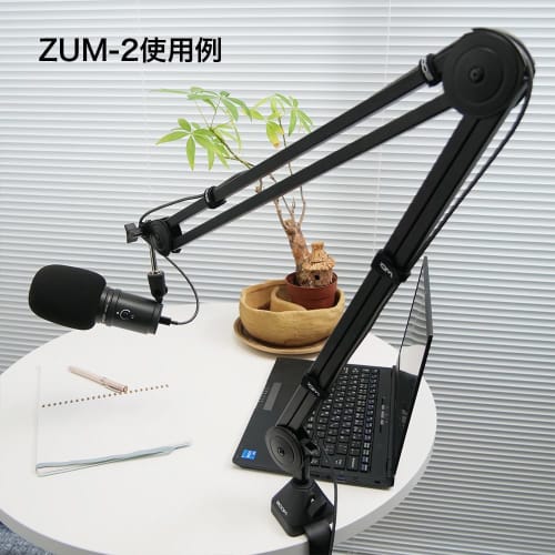 ZOOM ZUM-2 USB Condenser Microphone, High-Resolution Sound, Black. Easy setup with direct USB connection to your computer. Ideal for web conferencing,