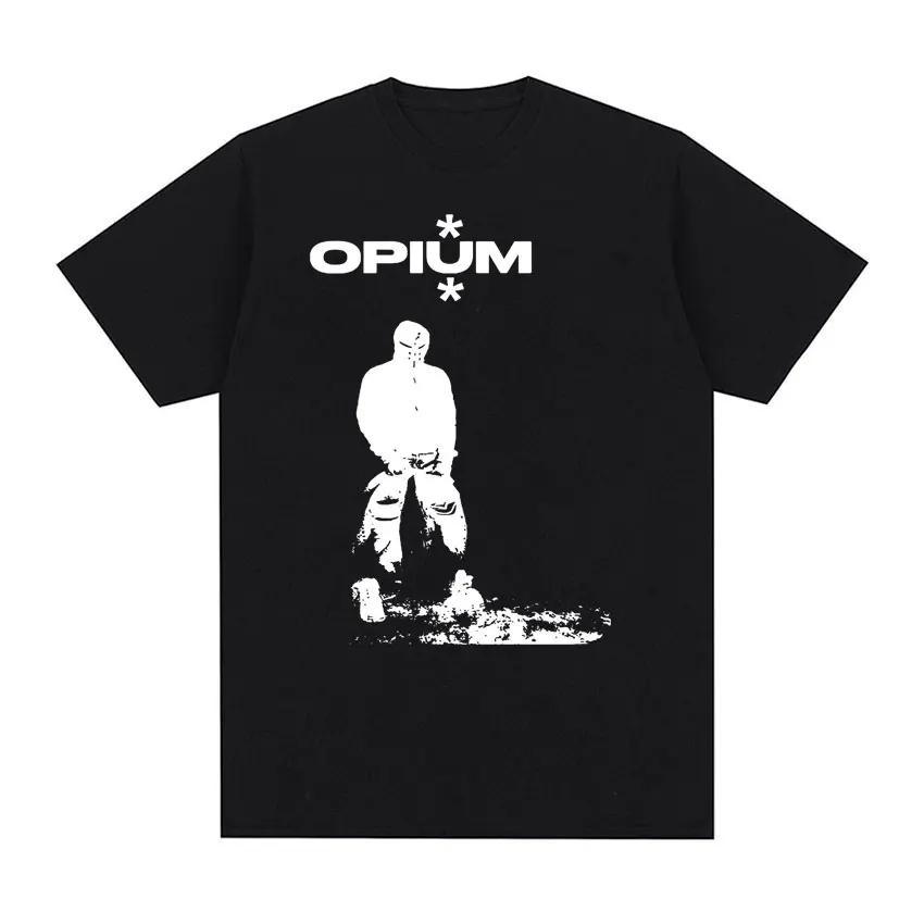 Футболка с мерчем рэпера Кена Карсона Opium для тура, футболка Playboi Carti Ken Carson AGC для альбома, мужская женская футболка в стиле хип-хоп, уличная одежда