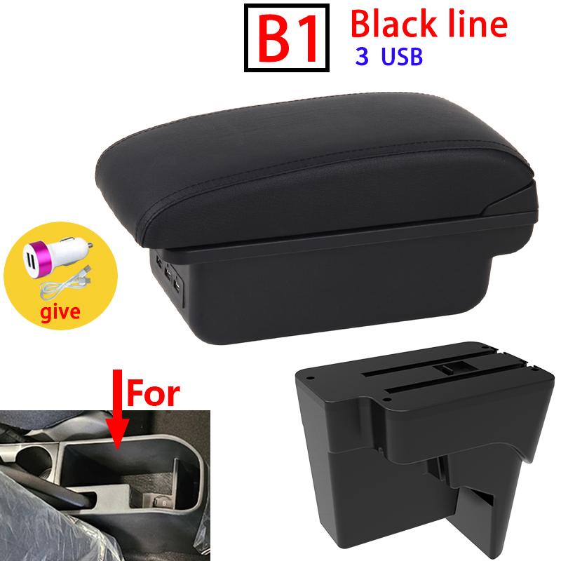 Car armrest For Kia K3 BL7 2023 2024 2025 center console armrest storage box with USB car interior accessories easy to install