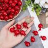 50 шт. Мини 0,79 дюйма Искусственный Гранат Реалистичный Искусственный Фрукт Похожее на Яблоко Симуляция Пенопластовый Гранат для Цветочных Композиций