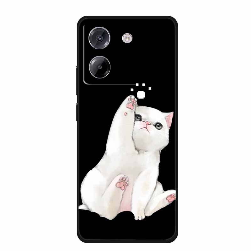 Funda For Xiaomi Poco M7 Pro 5G Case Cute Cartoon Black Silicone Soft Phone Case For POCO M7 Pro Back Cover Case M7Pro Coque Bag