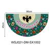 Halloween decoration semi-circular flags Outdoor and indoor Halloween decorations banner fan-shaped flags