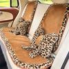 Flower Car Seat Decoration Comfortable Plush Seat Cushion  Lumbar Support