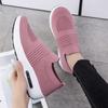 Новые весенние туфли Shake, женские эластичные носки, летающие тканые туфли, обувь на воздушной подушке, женская повседневная обувь без шнуровки для ленивых
