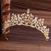 Bride Wedding Golden Crown Fashion Model Catwalk Crown Birthday Party Hair Accessories