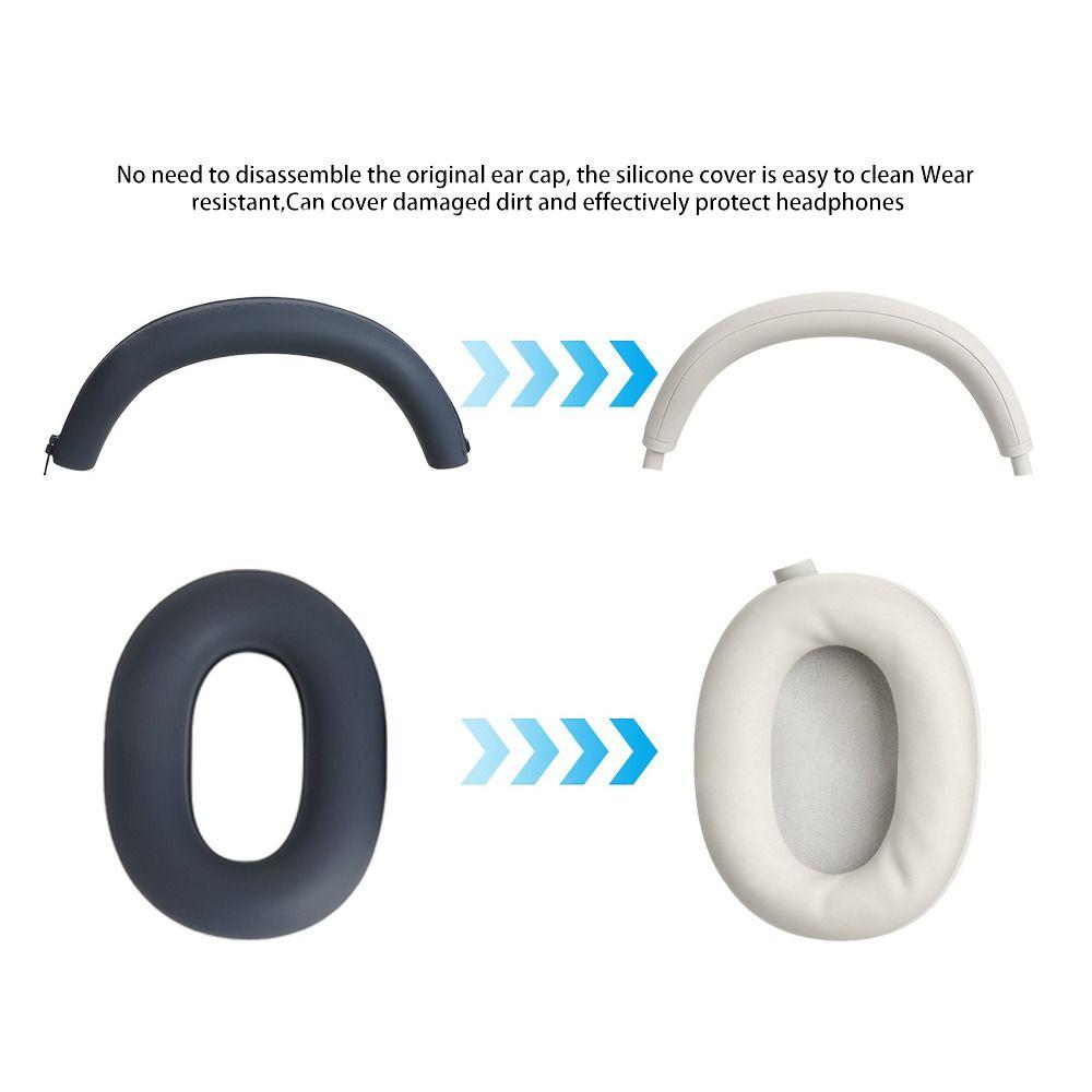 Silicone Wireless Headphones Cover Anti-scratch Headset Pad for Sony WH-1000XM6 Bluetooth Headset