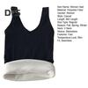 Winter Women Thermal Vest Seamless Thick Plush Fast Temperature Lock V Neck Slim Fit Elastic Sleeveless Inner Wear Bottoming Tank Top