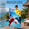 Se-same Characters Beach Towel, Super Soft Microfiber, Perfect Gift for Her/Him, Birthday, for Pool, Beach, Travel, Decor Beach Party