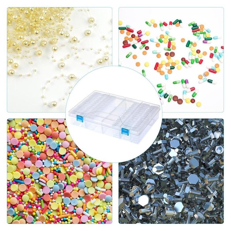 Коробка для хранения аксессуаров для алмазной вышивки Алмазный инструмент для рисования Пластиковая прозрачная подарочная коробка