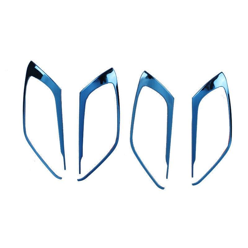 Fit For Mazda CX-5 CX5 2017-2024 Blue Titanium Inner Door Handle Frame Trim 4PCS