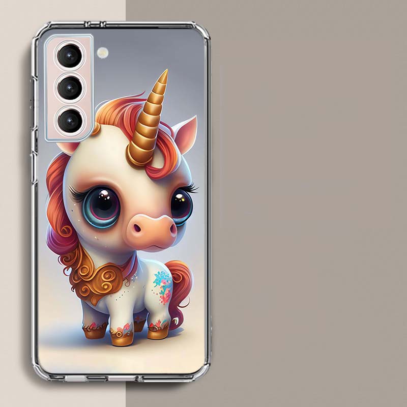 Милый Чехол для Телефона с Единорогом для Samsung A17 A56 A36 A26 A16 A55 A35 A25 A15 A05S Galaxy A71 A51 A41 A31 A21S A70 A50 A40 A30 A2