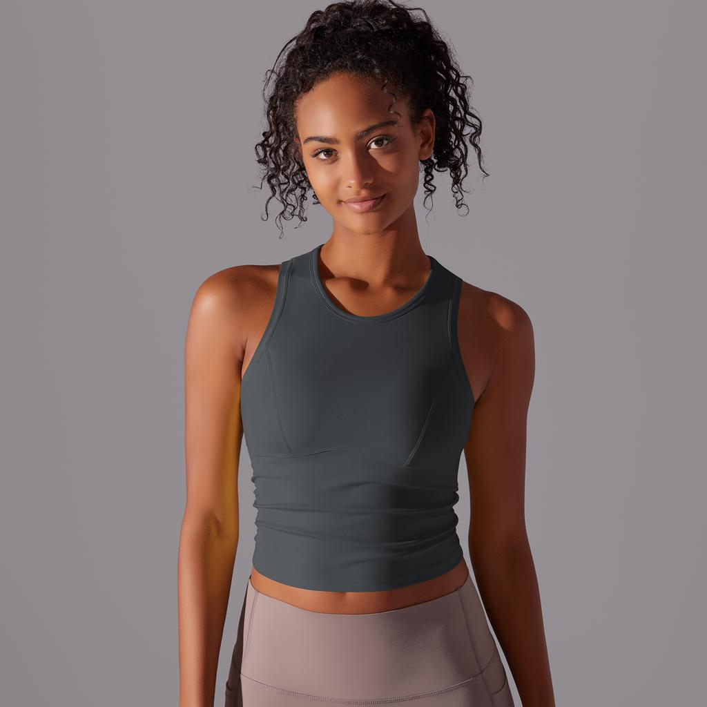 Nessaj Женские спортивные майки без рукавов для тренажерного зала и фитнеса, уличная одежда, повседневный жилет для бега