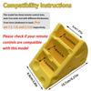 Multi-functional Cheese Remote Control Storage Box Cute 3 Grids Pen Holder Save Space Creative Stationery Organizer Bedroom