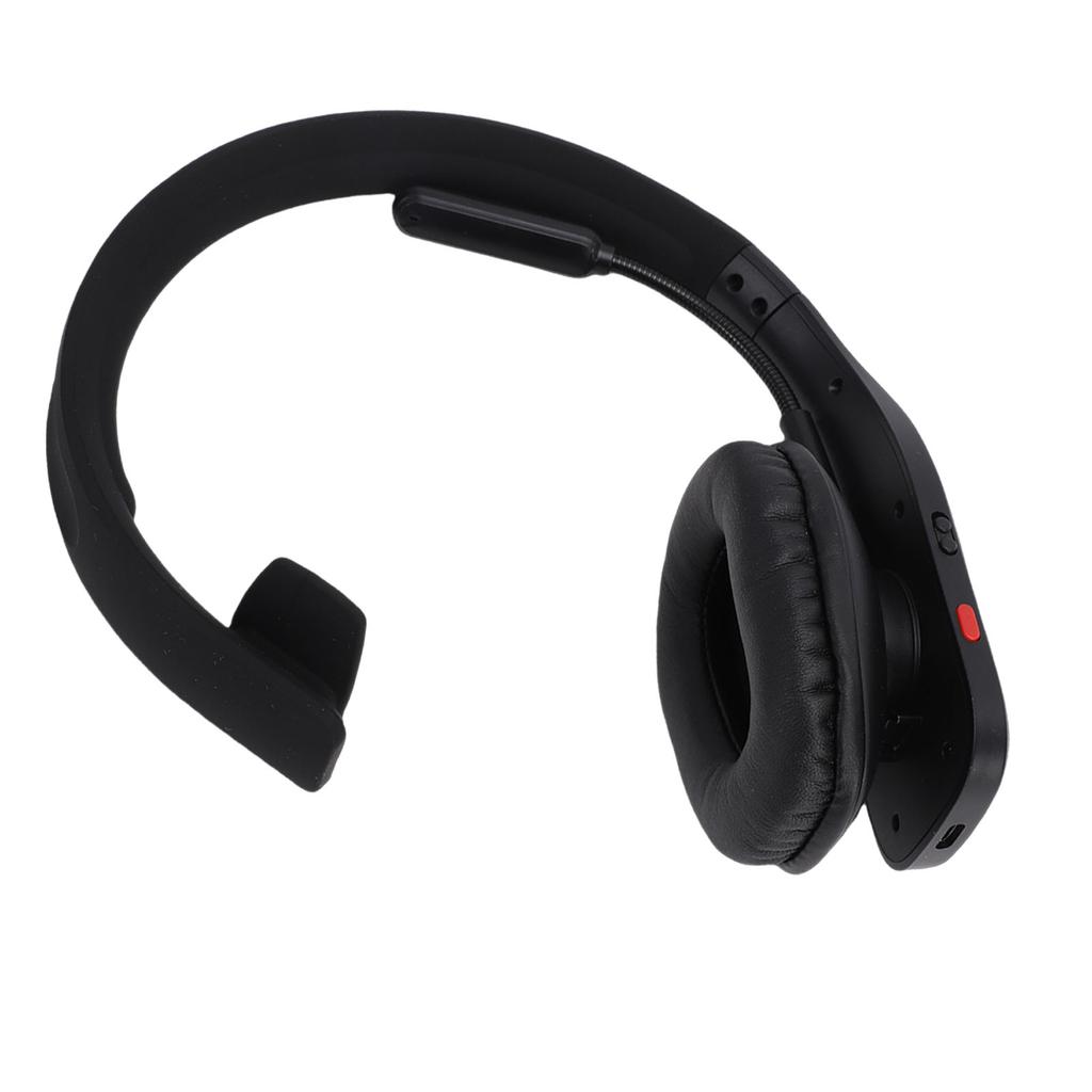 Bluetooth-гарнитура для водителя грузовика с микрофоном с ИИ-шумоподавлением, кнопкой отключения звука, одноухая беспроводная гарнитура для водителя грузовика, видео