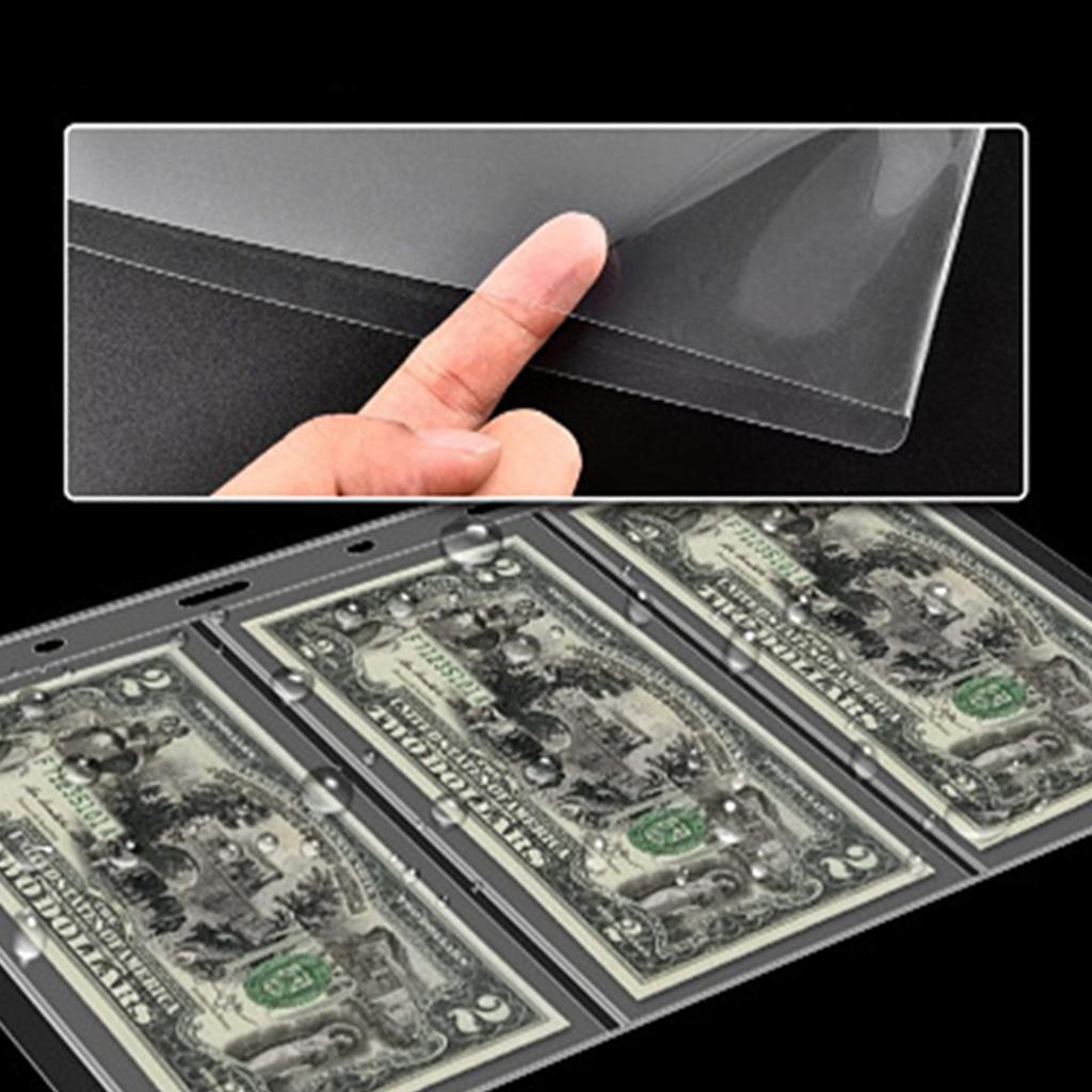 20 страниц Альбом для коллекции монет Держатель Чехол большой вместимости с 200 карманами для монет 30 карманов для банкнот, пенни, четвертаков, марок