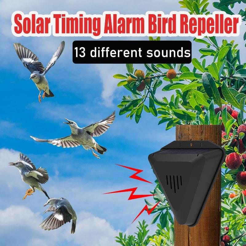 1/4Pcs LED Solar Alarm Light Outdoor Waterproof Solar Powered Lamp Farmland Pasture Anti-Animal Villa Garden Security Light