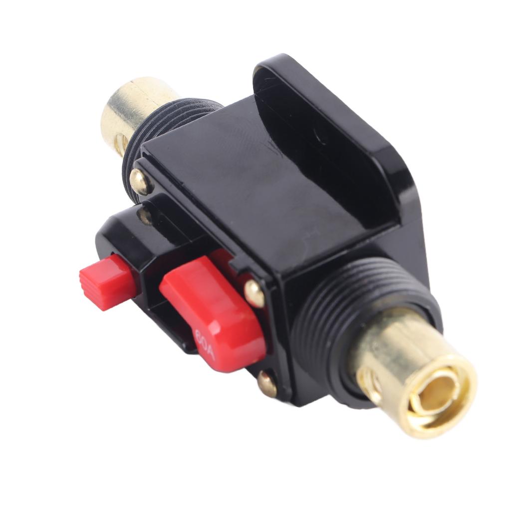 Auto 12V 60 Amp Car Boat Audio Manual Reset Circuit Breaker Switch Fuse Support