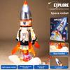 Spaceflight Manned Rocket Building Blocks with Astronaut Space Model Bricks Children's Toys Children's Gifts