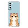 Милый котенок Мультяшный Прозрачный Силиконовый Чехол Для Телефона Samsung Galaxy S23 S22 5G S20 Ultra S21 FE 5G S10E S9 S8 S10 Plus