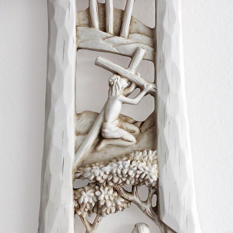 62KD Воскресший Христос Тайная вечеря Стена для подвешивания креста Украшение для Первого Святого Причастия Крещения Христианский подарок