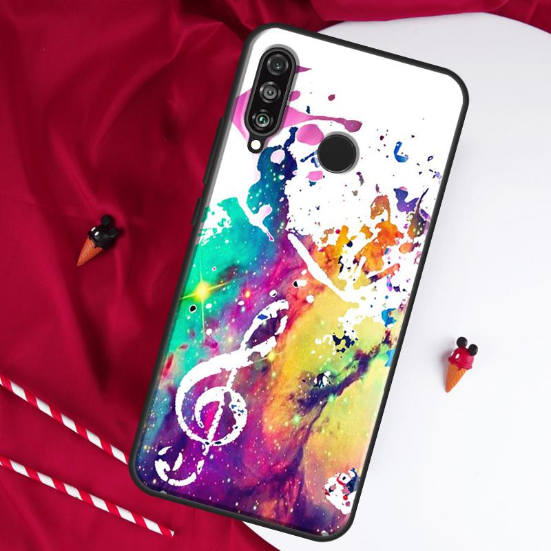 Нота скрипичного ключа Для Huawei Nova Y61 Y70 Y90 Y60 Y72 Y91 12s 12i 11i 7i 8i 9 10 SE P60 Pro P30 P40 Lite Чехол