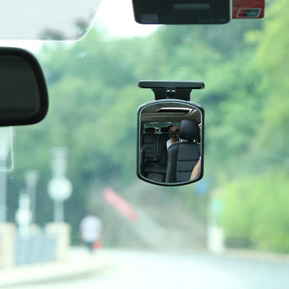 Rotatable Car Back Seat Auxiliary Mirror Baby Monitor Rearview Mirror Adjustable Interior Safety View Mirror Universal Auto Rear Seat Observation Mirr