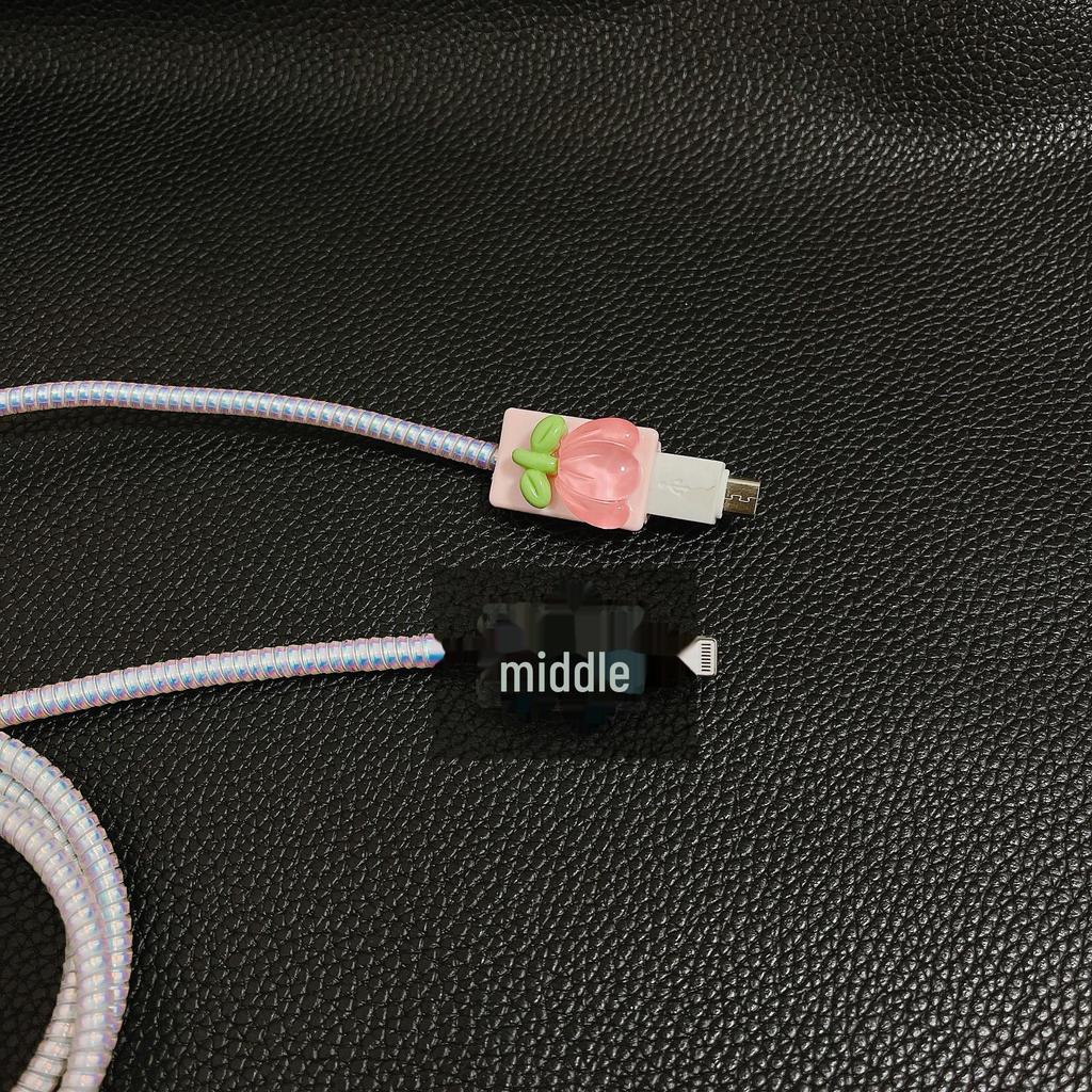 3D Cartoon Bite-Proof Cable Cover for Apple, Huawei, OPPO, Vivo