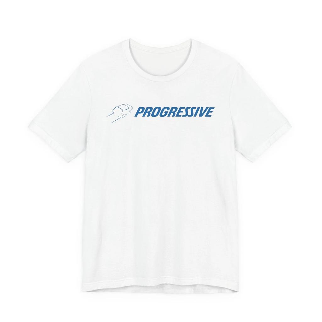 Men's and Women's T-shirts Progressive Insurance Style Logo Graphic