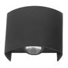 LED Wall Light Waterproof Decorative Aluminum Alloy Black Wall Sconce Lamp for Outdoor 110?265V