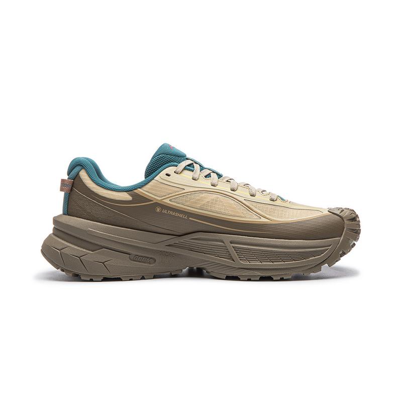 Li Ning Outdoor CF Tracing Xichang 2SE Низкие походные кроссовки Унисекс Песочный Хаки Тиковое дерево Коричневый AHTW069-6