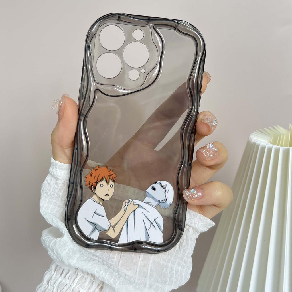 N69 аниме Haikyuu X Reader art, мягкие волнистые чехлы для телефонов для iPhone 14 Pro Max 13 mini 15 Plus XR 7 8 6 XS Max 12 11, защитный бампер
