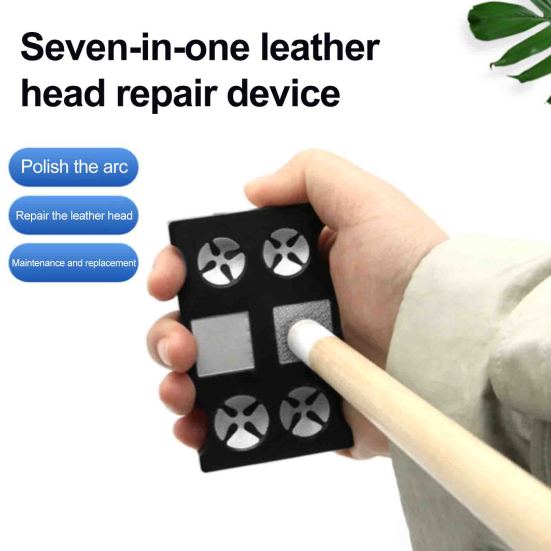7 In 1 Pool Cue Tip Shaper Professional Cue Stick Repair