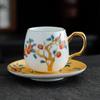Ceramic Coffee Cup High-grade Exquisite Ladies Light Luxury High-grade Sense Tea Cup Afternoon Tea Cup Saucer Set