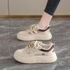 Stepping On Shit Women's Shoes 2024 New Hollow Little White Shoes Winter Student Versatile Board Shoes Breathable Mesh Sneakers