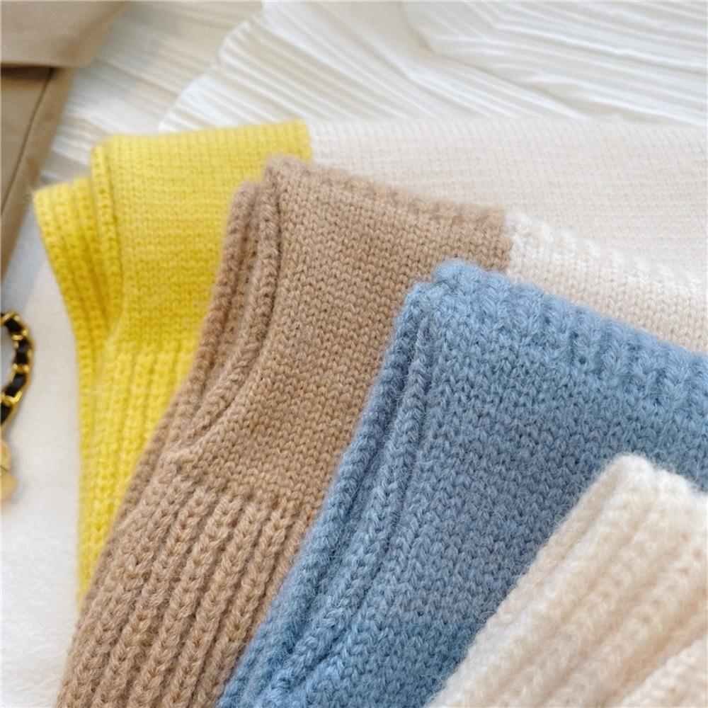 Thicken Shawl Wrap Knitting Neck Warmer Elegant Cross Scarf