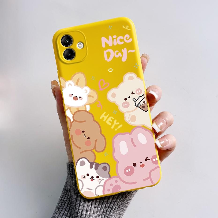 For Samsung Galaxy A04 A04E A04S Phone Case Stylish Painted Protection TPU Silicone Back Cover For Samsung A 04 E S Bumper Shell