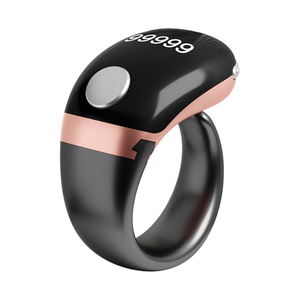 Умное кольцо для зикра для мусульман Тасбих OLED Цифровой счетчик Тасбих Время молитвы Вибрационное напоминание Водонепроницаемый Type C